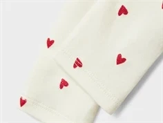 Name It leggings cloud dancer med hjerteprint